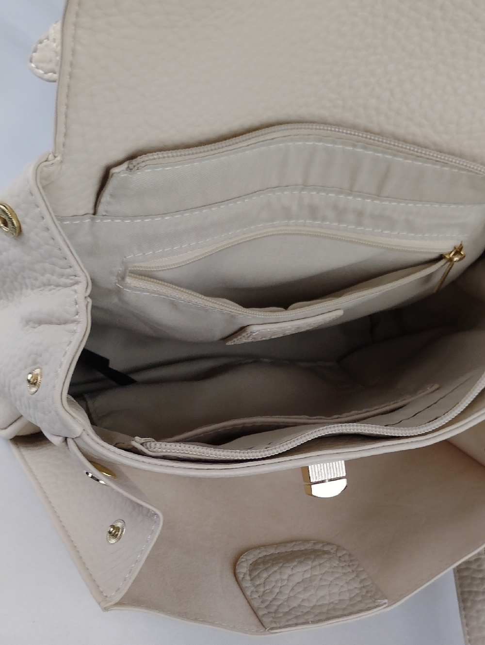 Angel Kiss Cream Tote / Shoulder Bag. - Picture 11 of 14